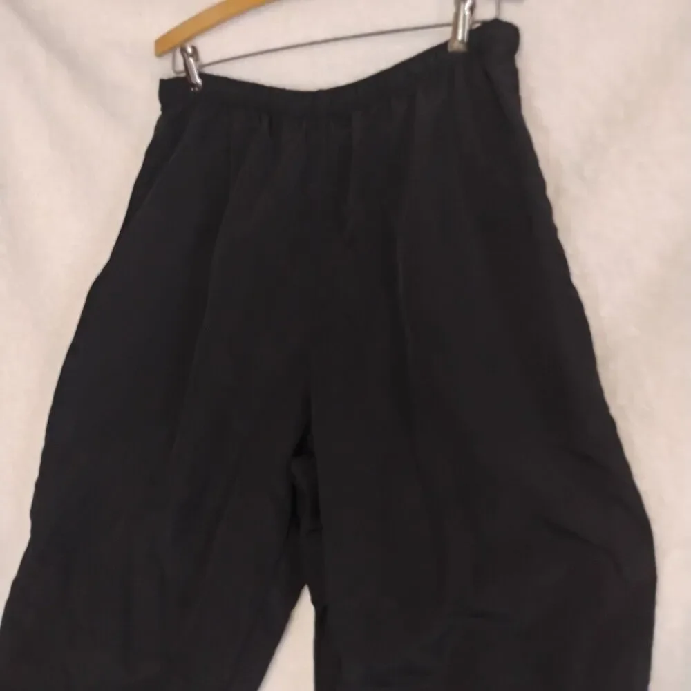US Military IPFU Physical Fitness Training Wind Breaker Pants XL Black Nylon 90s